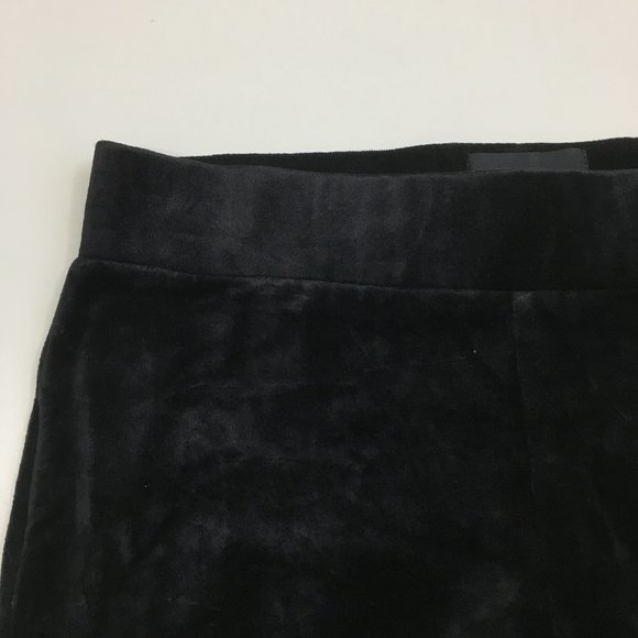 THEORY Black Adbelle K Velour Knit Pull On Slim Fit Legging Pants - Picture 5 of 9